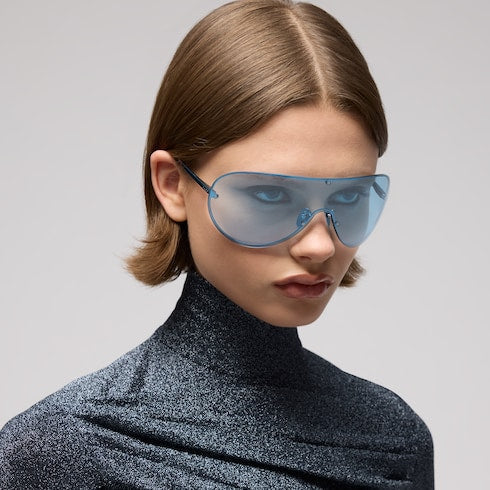 Mask frame sunglasses - blue
