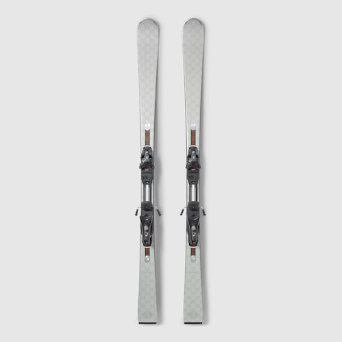 Gucci x HEAD ski set - silver, white and black