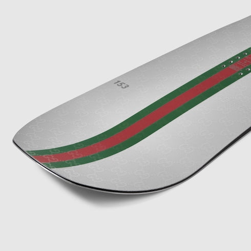 Gucci x HEAD snowboard - silver, white and black