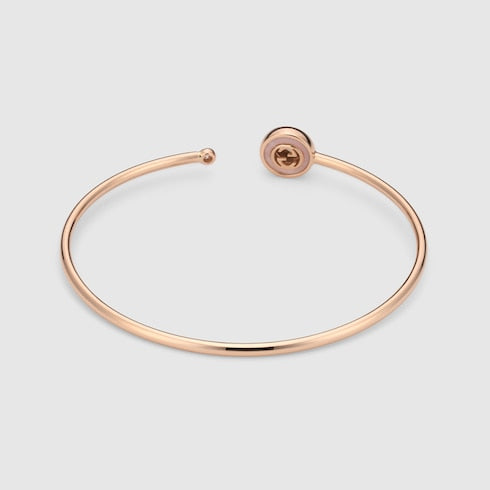 Gucci Interlocking 18k bangle bracelet - 18k rose gold