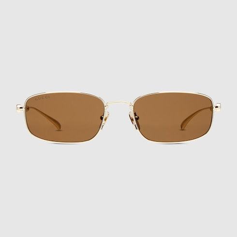 Square frame sunglasses - gold