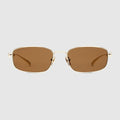 Square frame sunglasses - gold