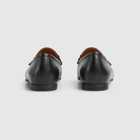 Children's loafer with Horsebit - black leather