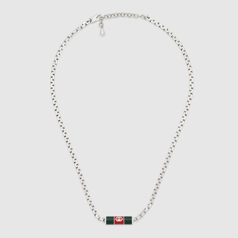 Necklace with Web detail - 925 sterling silver