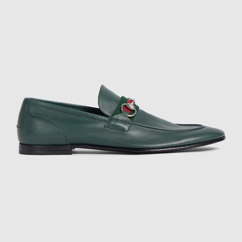 Men's Gucci Como loafer - green leather