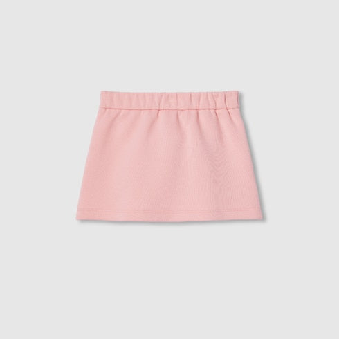 Children's cotton skirt with Web - pink