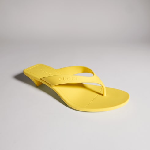 Women's Vittoria thong - yellow rubber