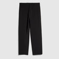 Stretch technical polyester pants - black