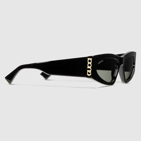 Rectangular frame sunglasses - black