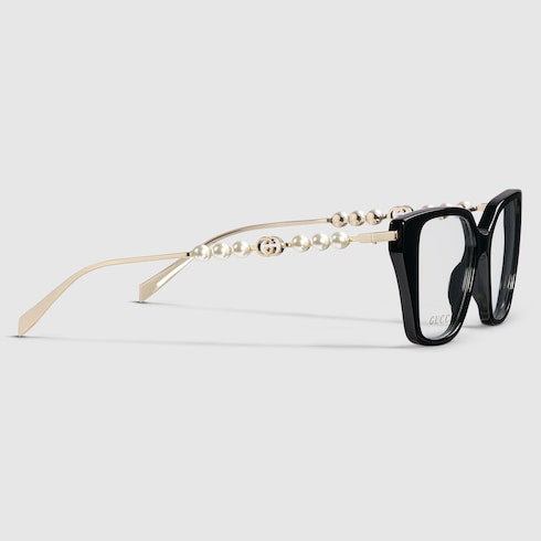 Cat eye optical frame - black
