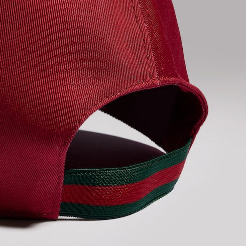 Children's cotton baseball hat - red