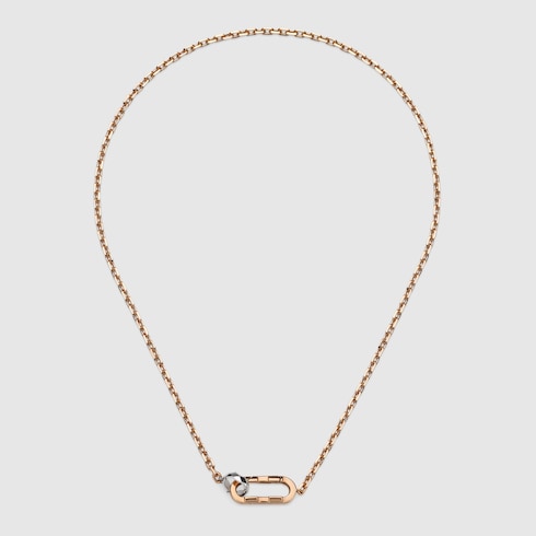 Gucci Link to Love 18k chain necklace - 18k rose gold