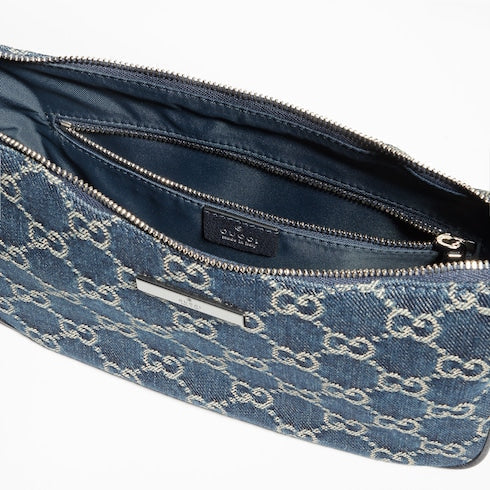 Lady Lunetta small shoulder bag - dark blue GG denim