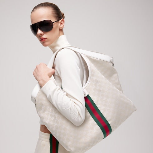Gucci Giglio large tote bag - ivory GG canvas