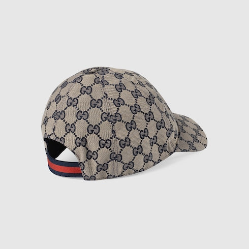 Original GG Canvas Children's Hat - beige/blue Original GG canvas