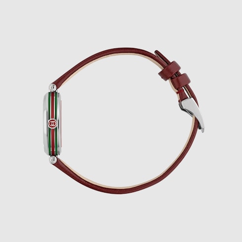 Model 2000 watch, 24mm - red leather