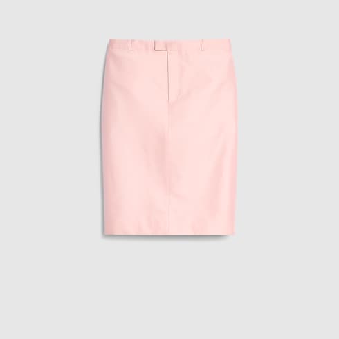 Silk faille skirt - light pink