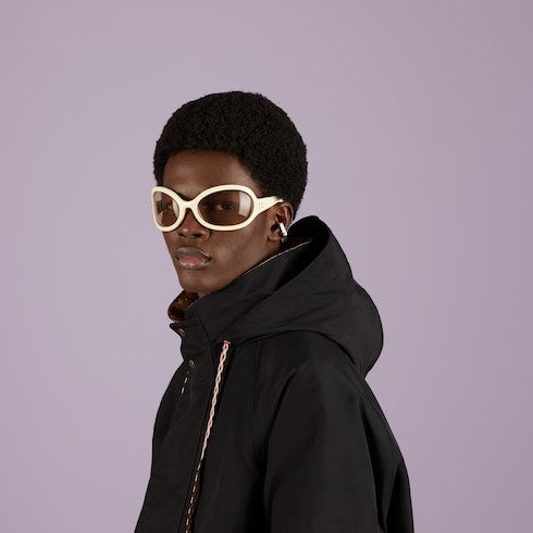 Reversible GG canvas jacket - black