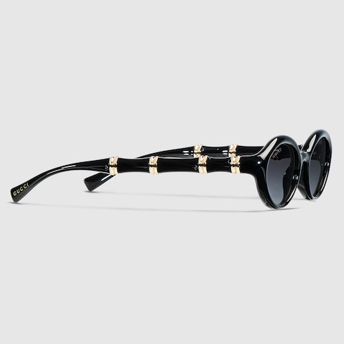 Oval frame sunglasses - black