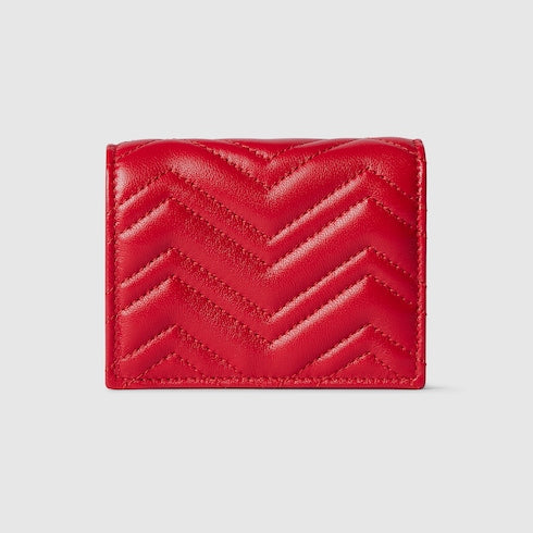 GG Marmont small wallet - bright red leather