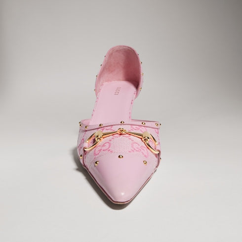 Women's Savoy pump - pink GG canvas