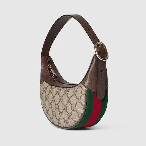 Ophidia small shoulder bag - beige and brown GG fabric
