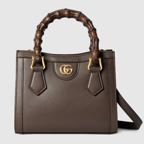 Gucci Diana small tote bag - dark taupe leather