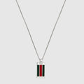 Pendant chain necklace with Web - 925 sterling silver