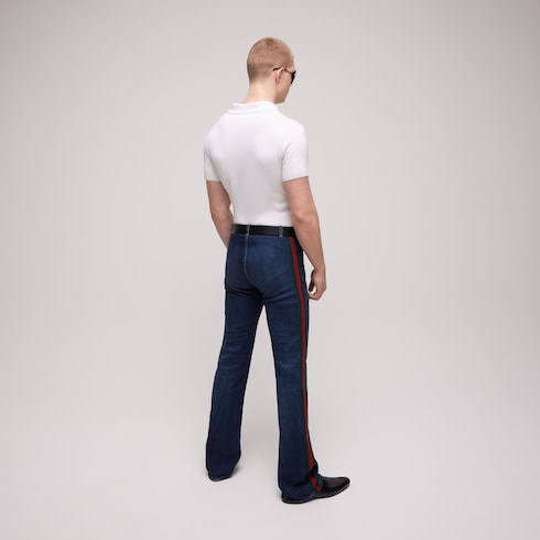 Silk cotton polo shirt with embroidery - ivory