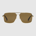 Navigator frame sunglasses - gold-toned metal