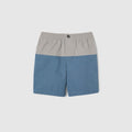 Children's cotton shorts - light grey and light blue