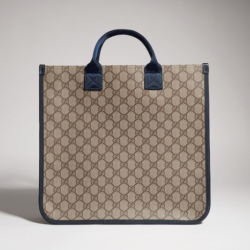 Children's GG tote bag - beige and brown GG Supreme