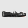 Women's Gucci Horsebit ballet flat - black leather