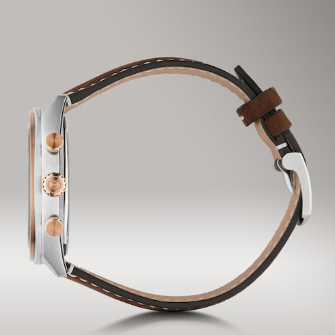 Gucci Interlocking watch, 41mm - brown leather