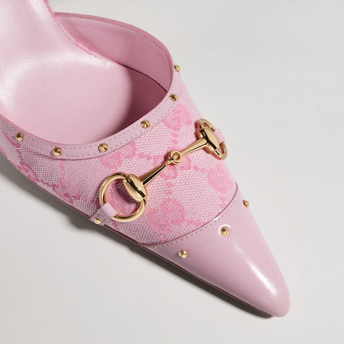 Women's Savoy pump - pink GG canvas