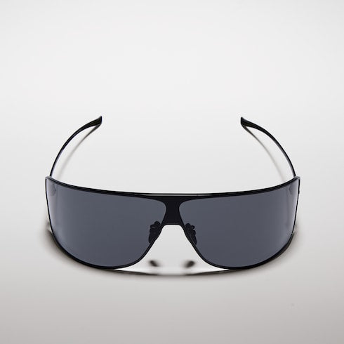 Mask frame sunglasses - black