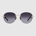 Specialized fit frameless sunglasses - gold