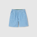 Children's velvet corduroy shorts - light blue