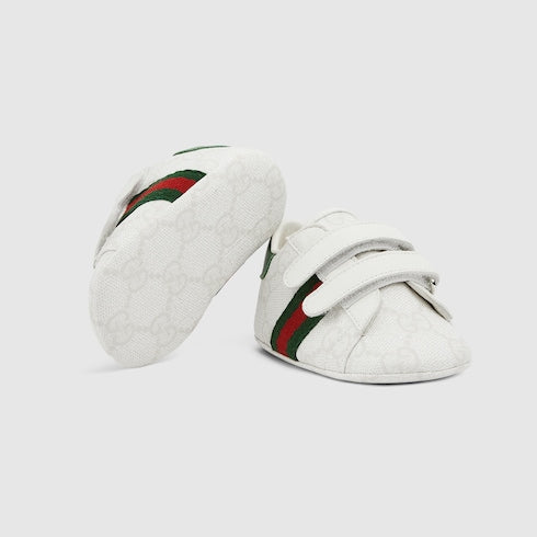 Baby Ace sneaker - white GG Supreme canvas
