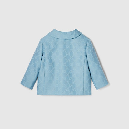 Baby GG flannel jacket - light blue