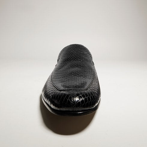 Men's Giacomo python loafer - black