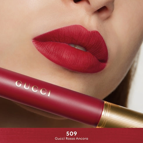 509 Gucci Rosso Ancora, Rouge à Lèvres Liquide Mat Lipstick - 509 Gucci Rosso Ancora