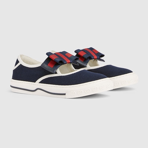Children's sneakers with Web - dark blue canvas