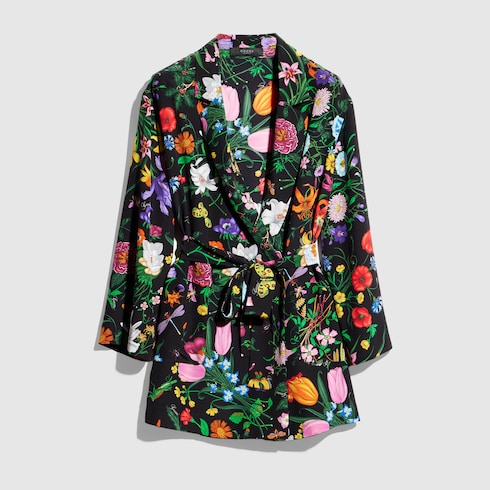 Printed silk shirt - multicolor