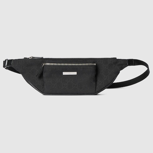 Flatpack small belt bag - black GG canvas