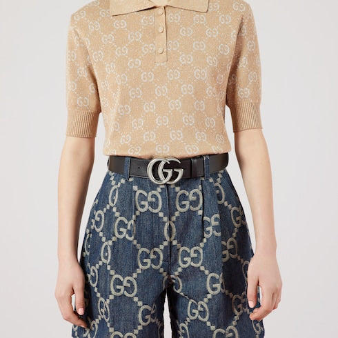 GG Marmont belt - black leather