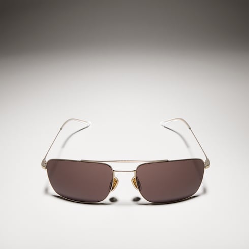 Specialized-fit navigator sunglasses - gold-toned