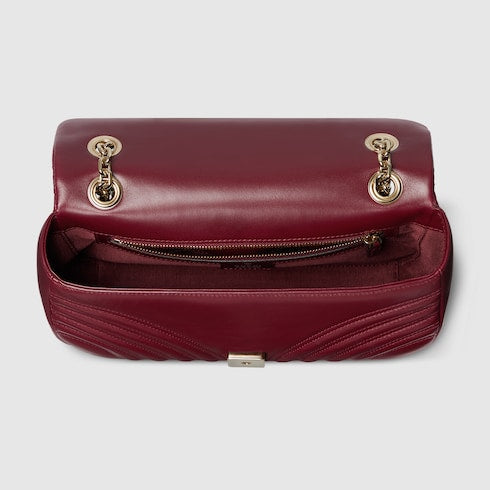 GG Marmont medium shoulder bag - Rosso Ancora red leather