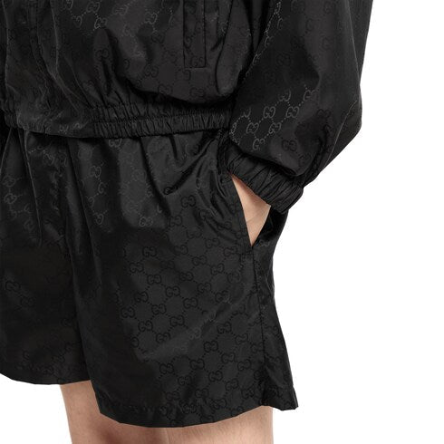 GG nylon swim shorts - black