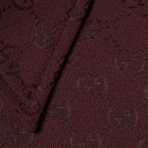GG canvas zip jacket - burgundy
